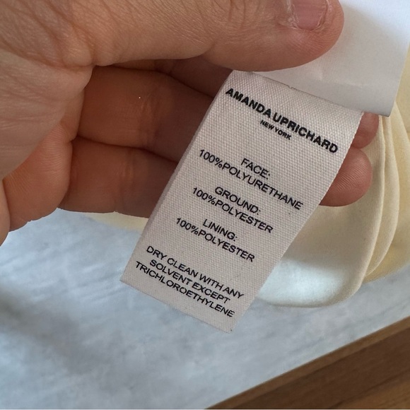 Amanda Uprichard Sorvette Pale Yellow V-Neck Sleeveless Midi Dress - Picture 6 of 7